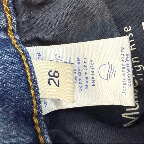 Oliver Logan Mulberry Straight Leg High Rise Relaxed Jeans Size 26 - Picture 15 of 16